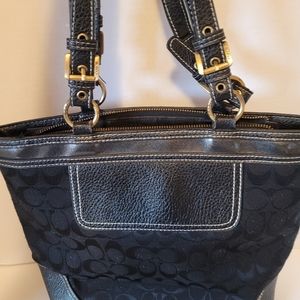 Black coach purse